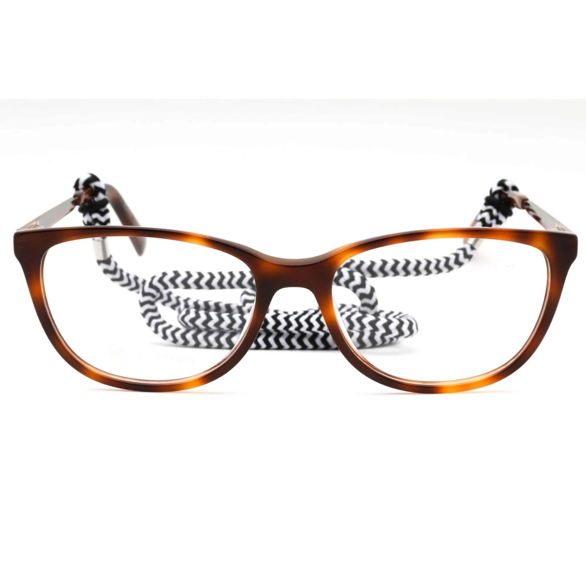 M Missoni Women's Eyeglasses - Havana Plastic Cat Eye Full Rim | MMI 0033 0086 00
