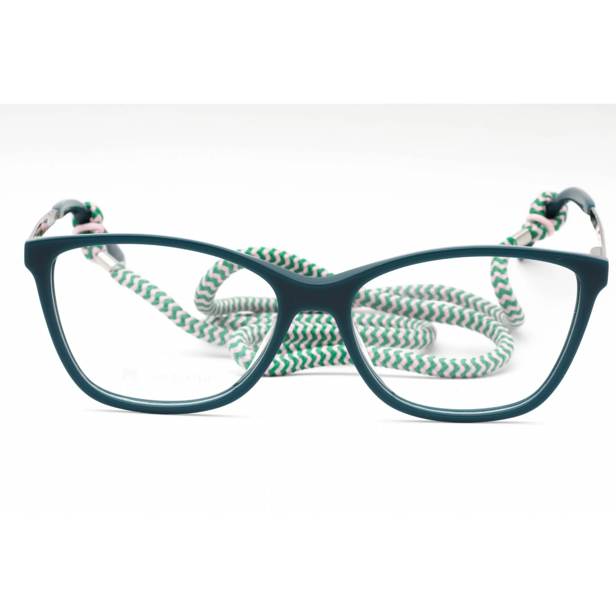 M Missoni Women's Eyeglasses - Petrol Plastic Cat Eye Full Rim | MMI 0032 0MR8 00