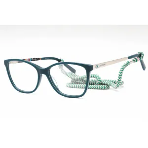 M Missoni Women's Eyeglasses - Petrol Plastic Cat Eye Full Rim | MMI 0032 0MR8 00