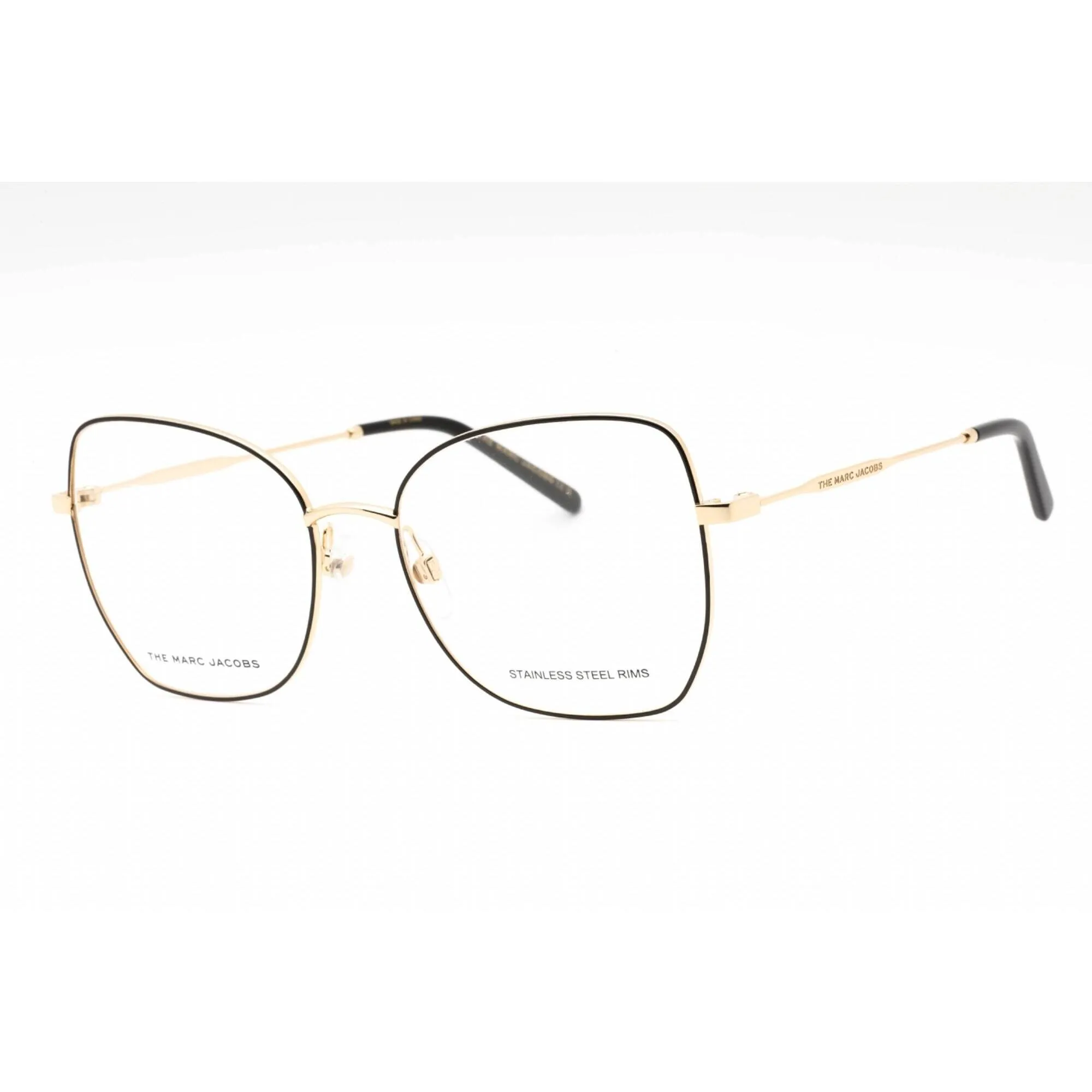 Marc Jacobs Women's Eyeglasses - Gold Black Butterfly Metal Frame | MARC 621 0RHL 00