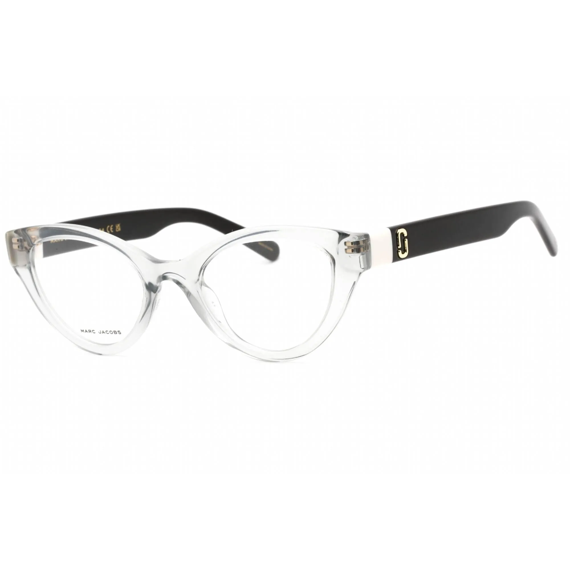 Marc Jacobs Women's Eyeglasses - Grey Black Full Rim Cat Eye Frame | MARC 651 0R6S 00