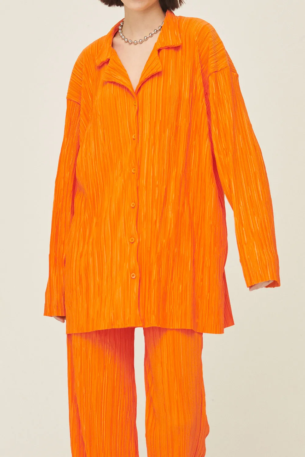 Maria Oversized Plisse Shirt