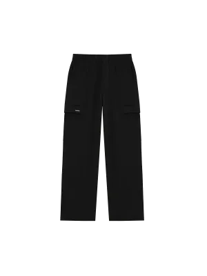 Mens DNA Double Jersey Cargo Trousers—black