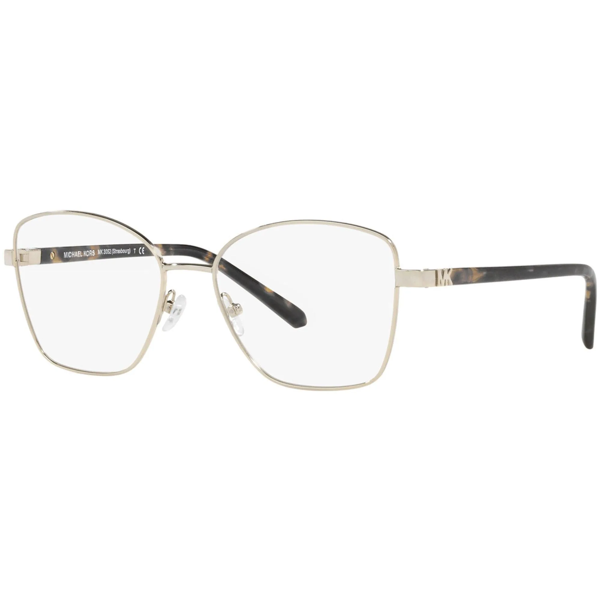 Michael Kors Women's Eyeglasses - Light Gold Cat Eye Full Rim Frame | 0MK3052 1014