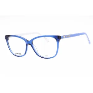 Moschino Love Women's Eyeglasses - Blue Plastic Cat Eye Full Rim | MOL546 0PJP 00