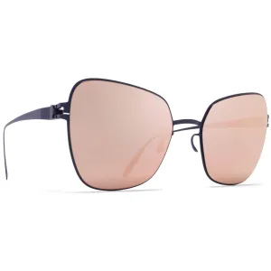 Mykita Women's Sunglasses - Metal Frame Rosegold Flash Lens | PEGGY F65 F65_RGD/F