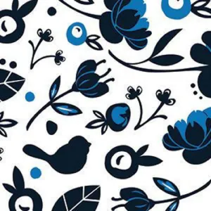 Nora Fleming Blue Jay Cocktail Napkins - 20 Pack