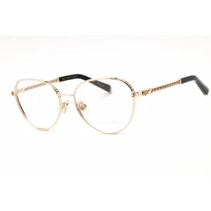 Philipp Plein Women's Eyeglasses - Rose Gold Metal Cat Eye Full Rim | VPP035S 0300