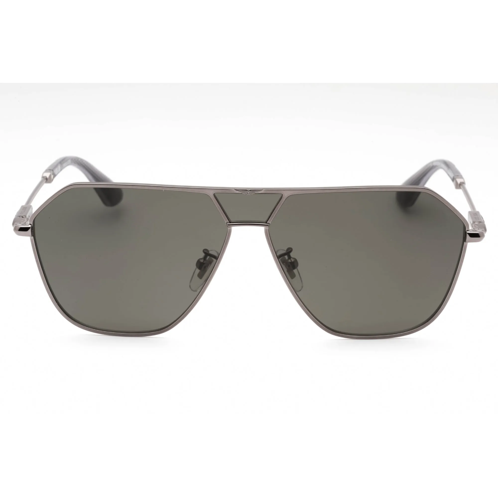 Police Women's Sunglasses - Grey Metal Aviator Shape Full Rim Frame | SPLL89 509Y