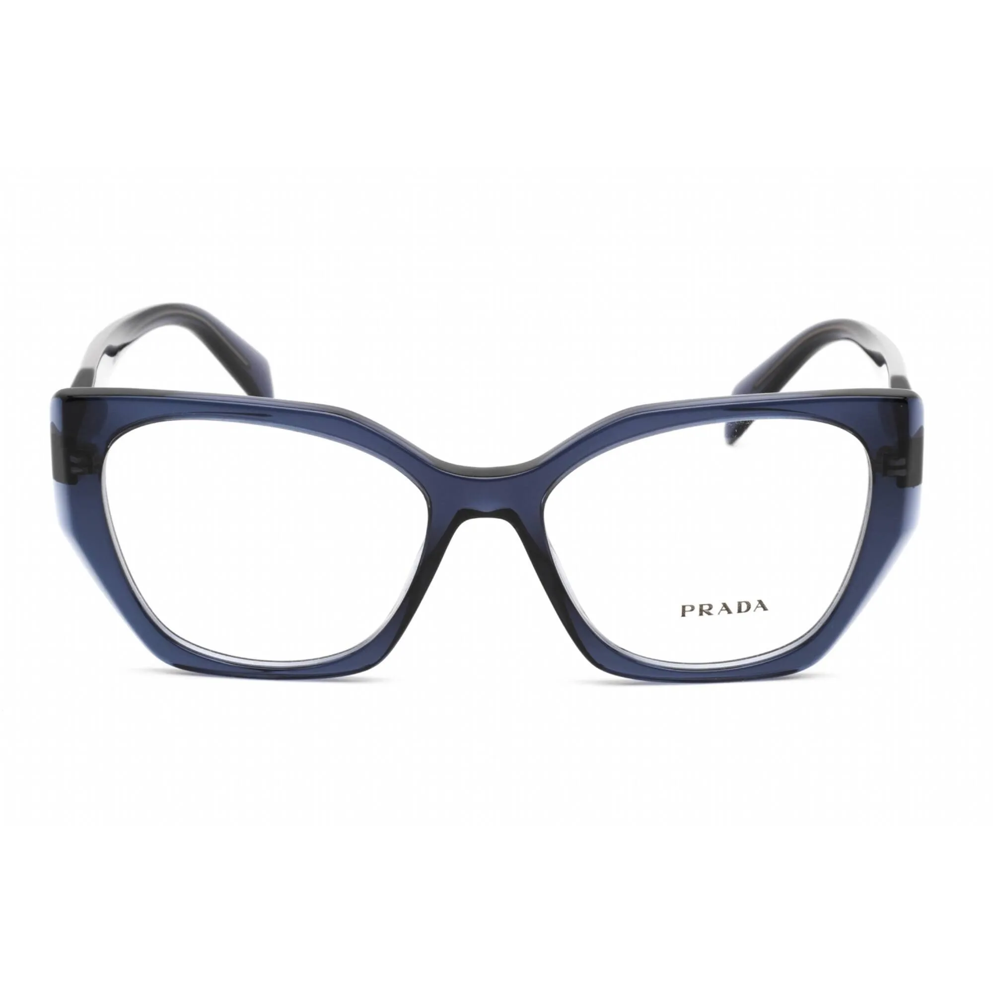 Prada Women's Eyeglasses - Blue Crystal Plastic Cat Eye Shape Frame | 0PR 18WV 08Q1O1
