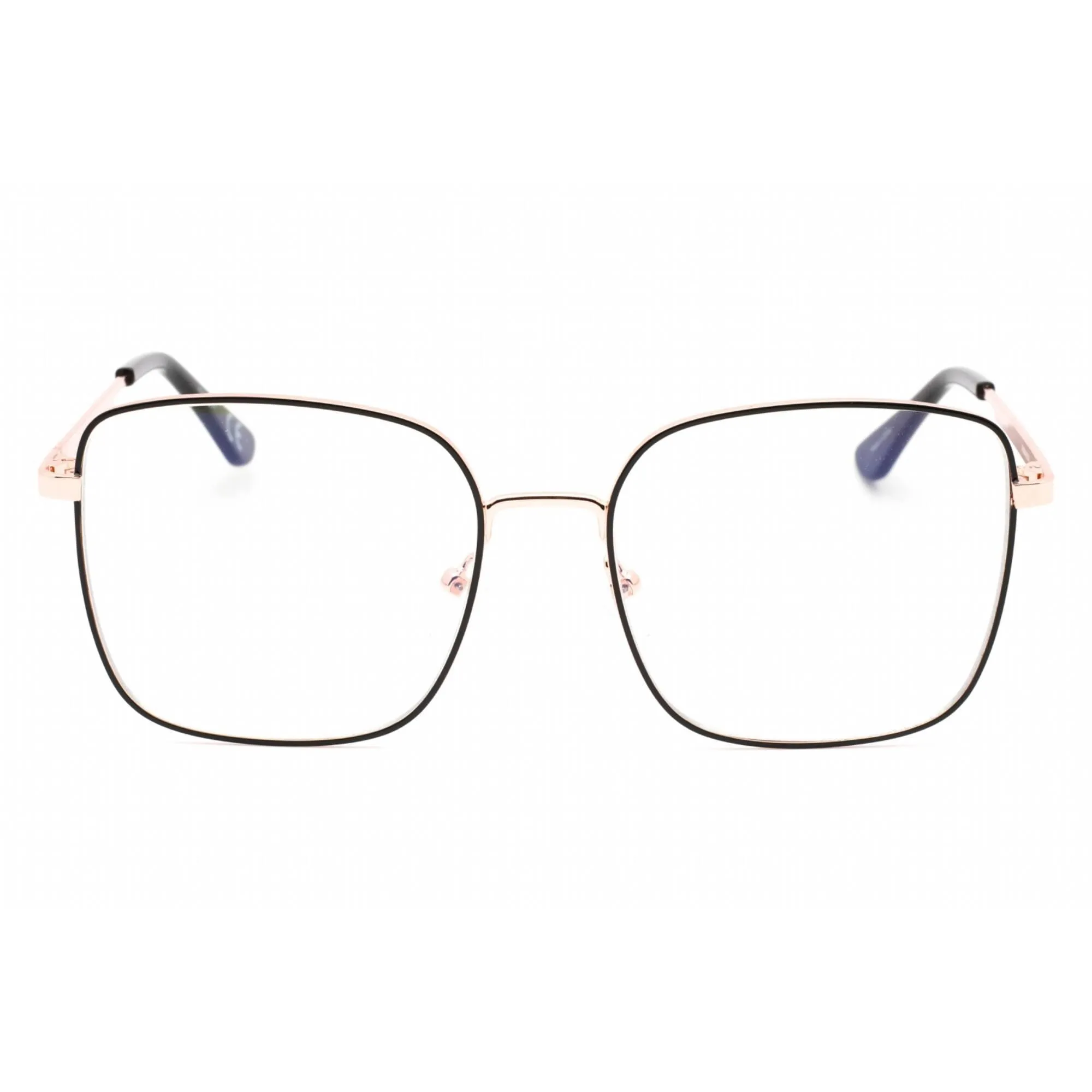 Prive Revaux Women's Eyeglasses - Metal Square Full Rim | Wanderlust Caviar Black