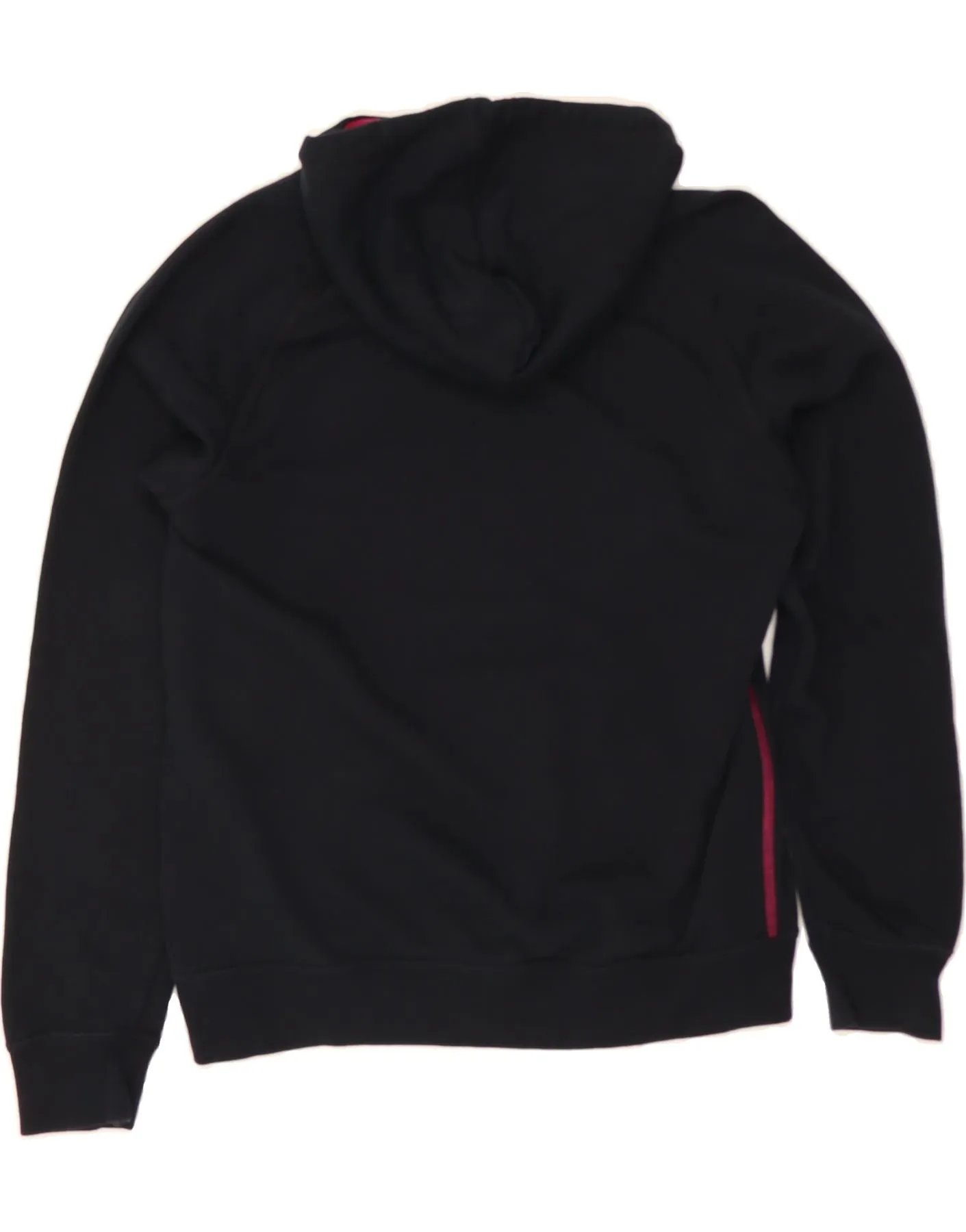 PUMA Womens Oversized Graphic Hoodie Jumper UK 10 Small Black Cotton