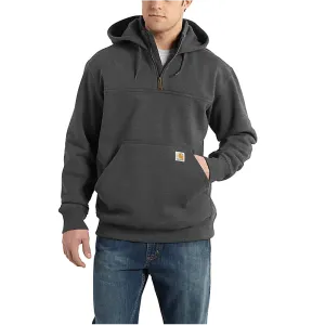 Rain defender® loose fit heavyweight quarter-zip hoodie - Carbon Heather