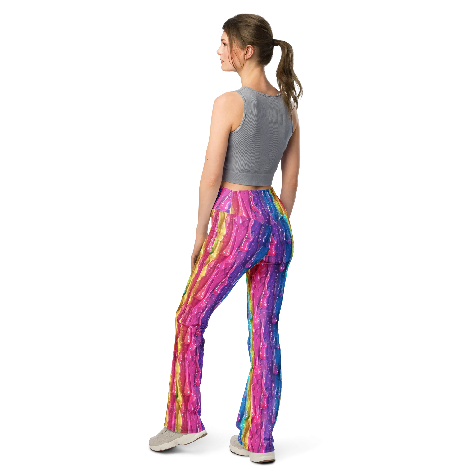 Rainbow Slime Flare Leggings