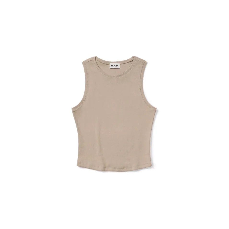 RIB TANK SOFT TAUPE