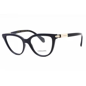 Salvatore Ferragamo Women's Eyeglasses - Blue Navy Cat Eye Full Rim Frame | SF2974 414