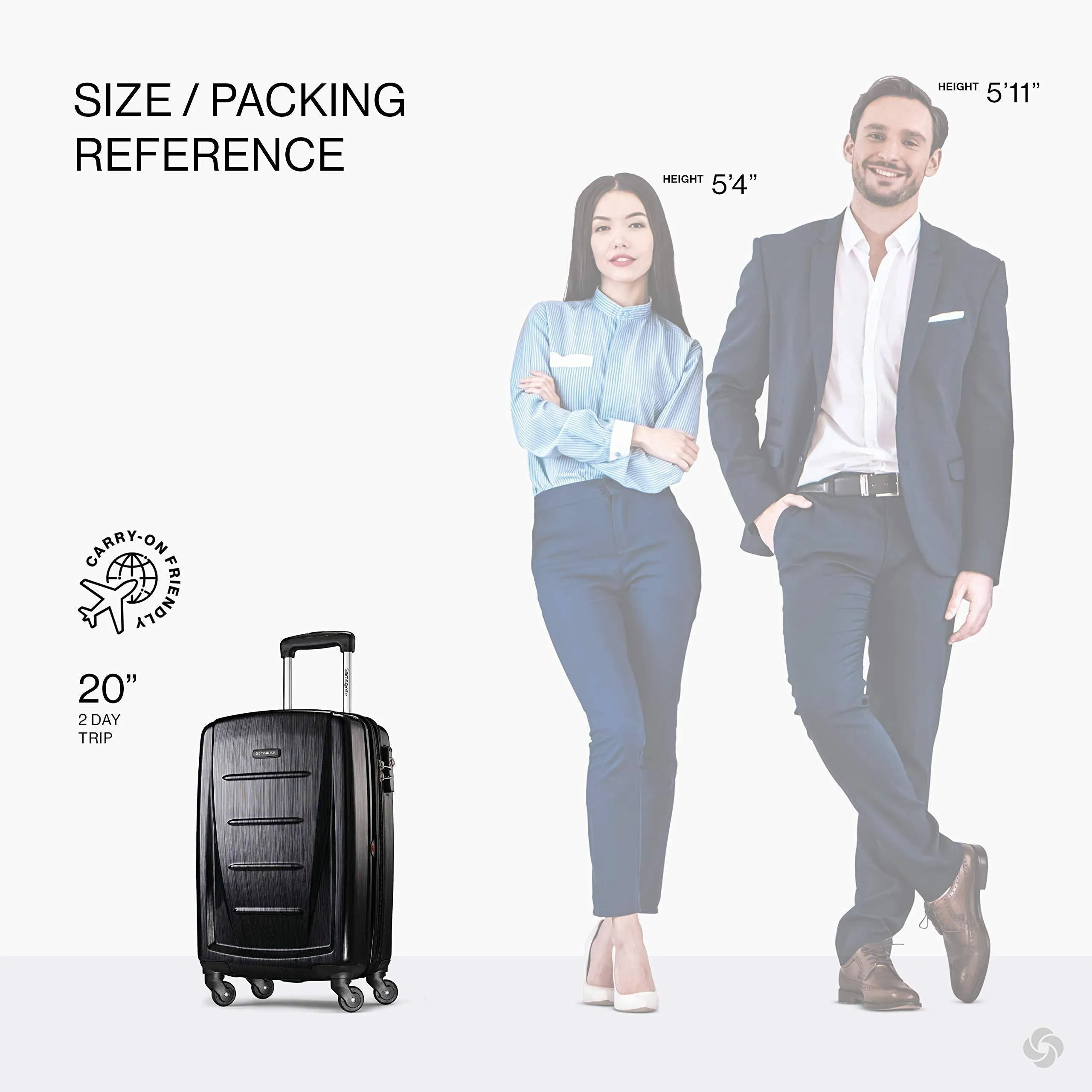 Samsonite Winfield 2 20" 4-Wheel Carry-On Luggage
