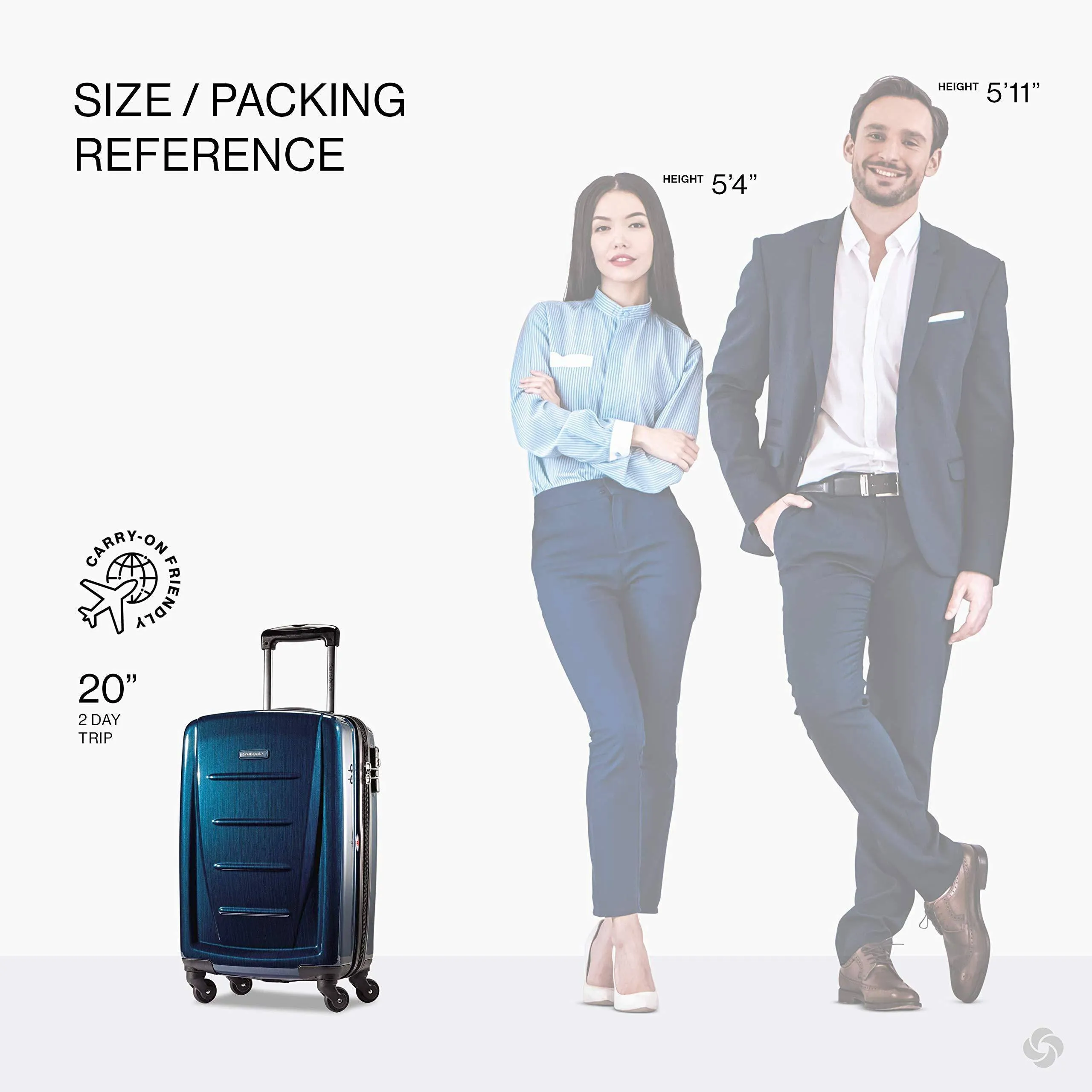 Samsonite Winfield 2 20" 4-Wheel Carry-On Luggage
