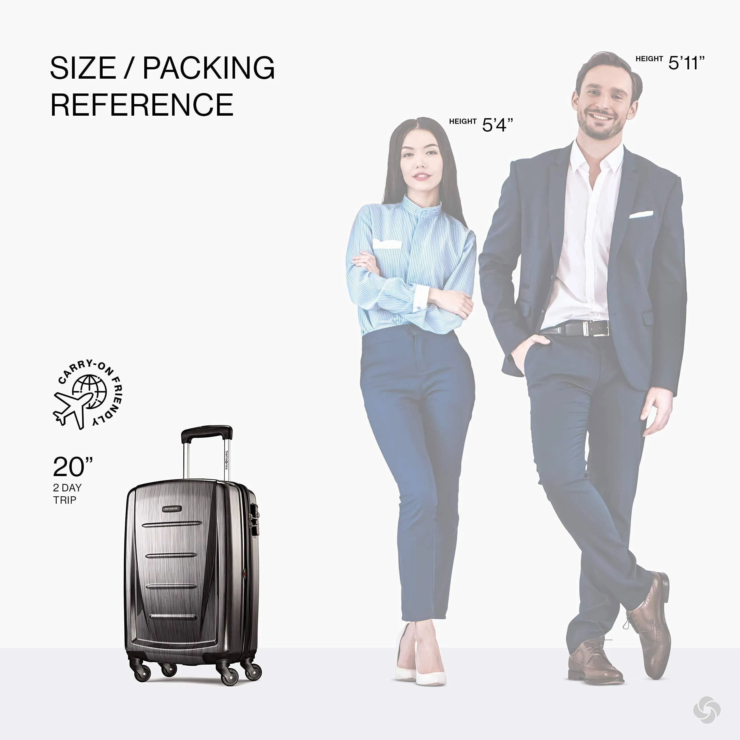 Samsonite Winfield 2 20" 4-Wheel Carry-On Luggage