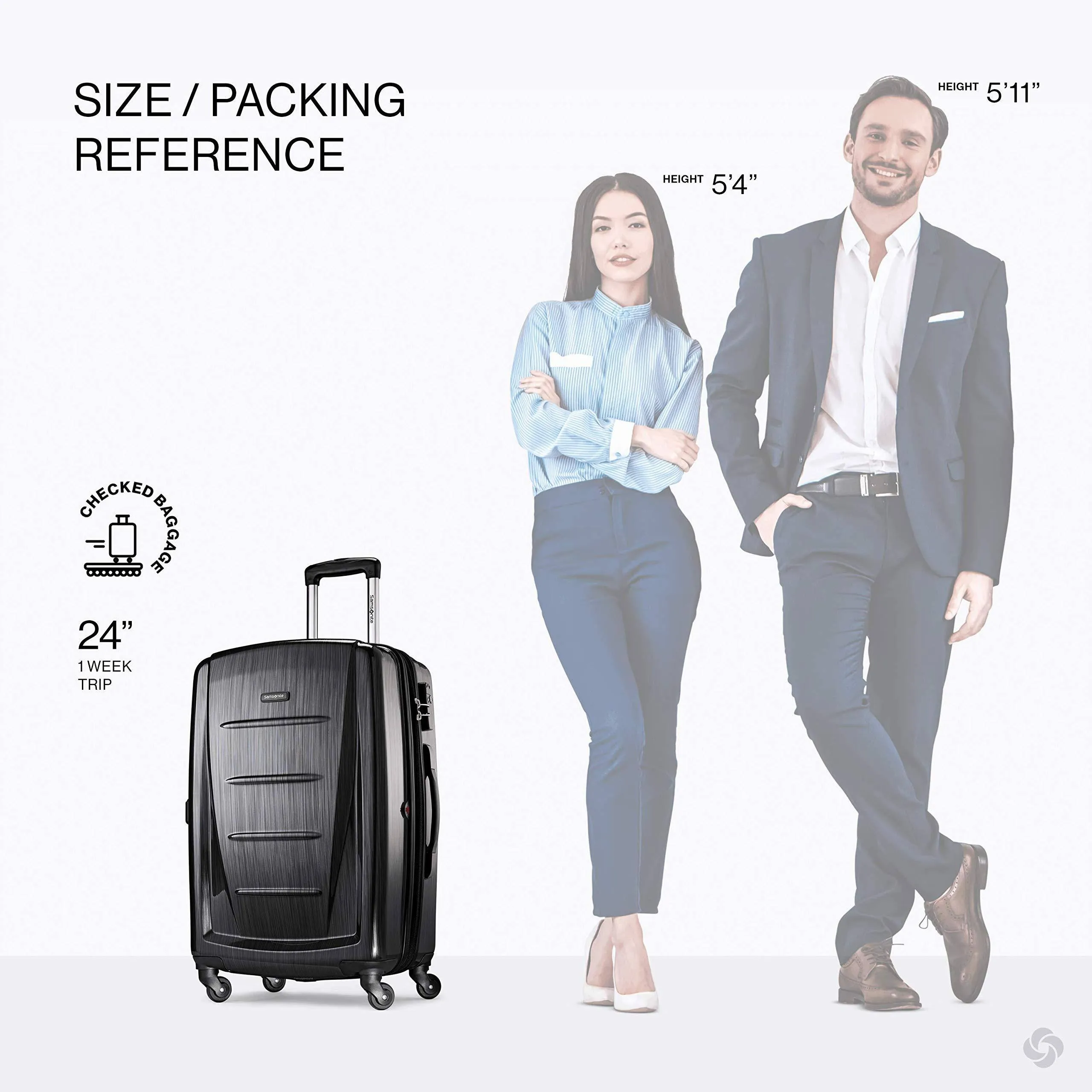 Samsonite Winfield 2 24" 4-Wheel Medium Luggage