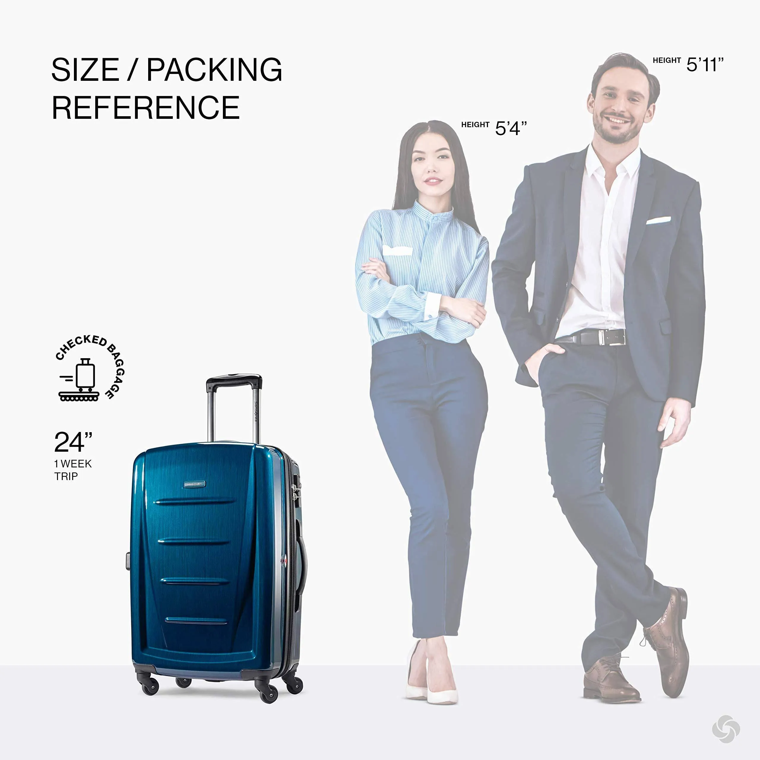 Samsonite Winfield 2 24" 4-Wheel Medium Luggage