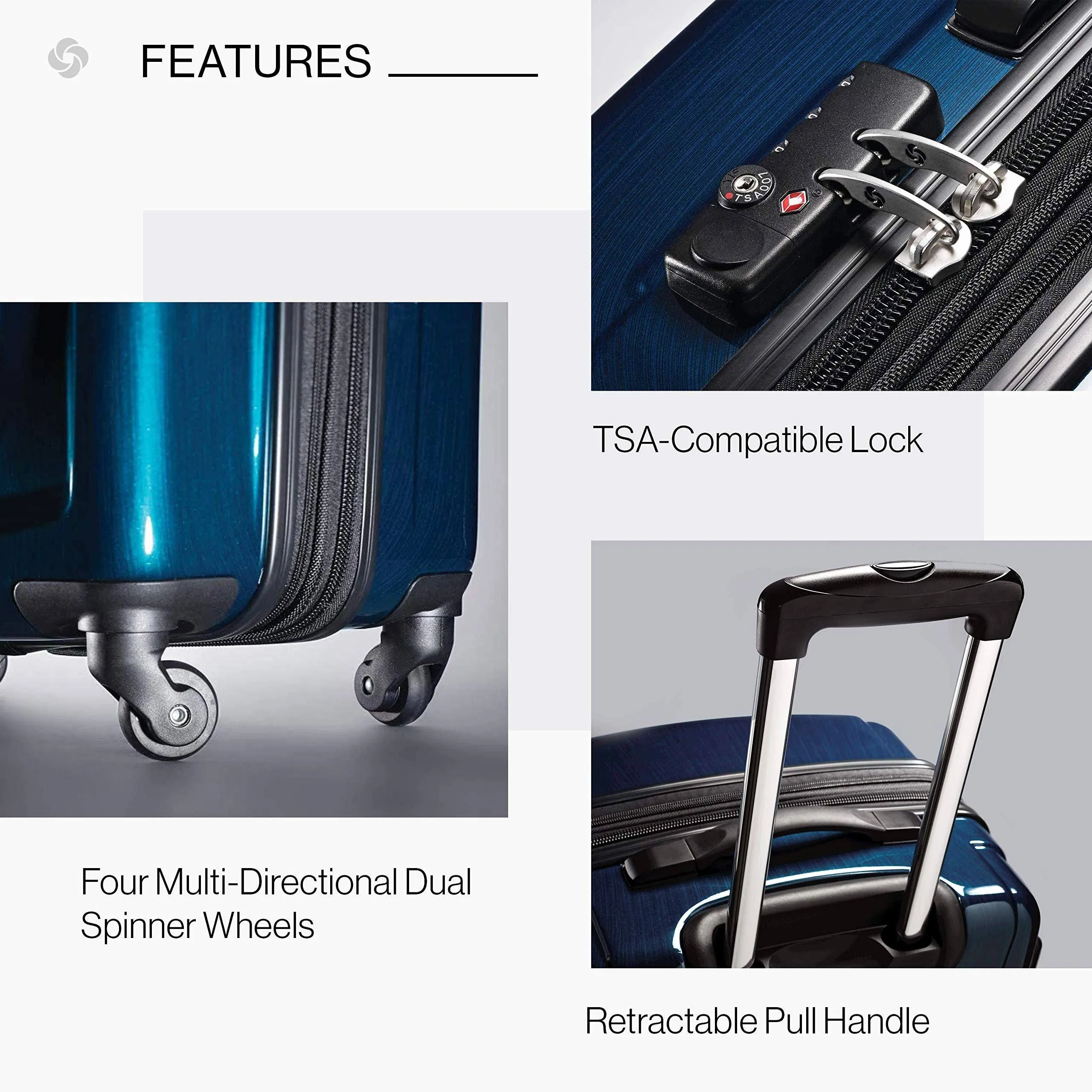 Samsonite Winfield 2 3 Piece Set (20"/24"/28") 4-Wheel Luggage Sets