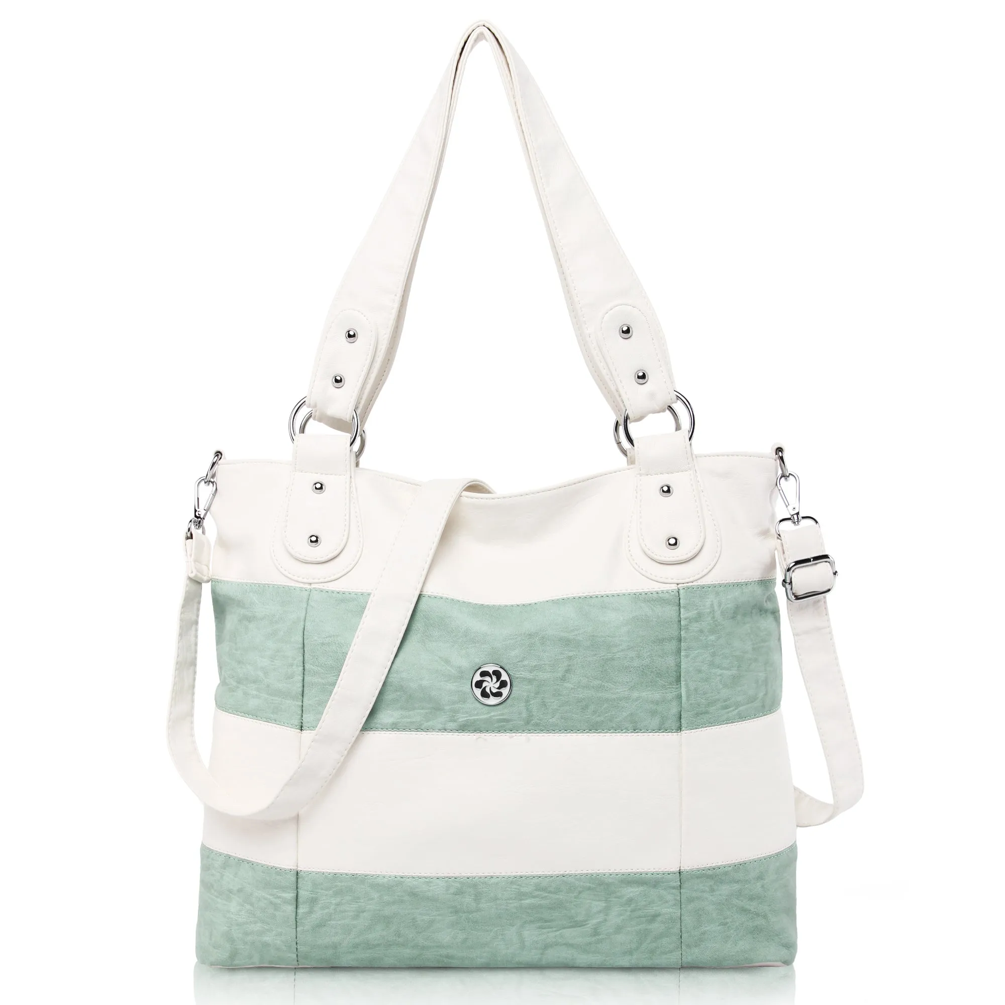 Soft Washed PU Leather Shoulder Crossbody Handbags