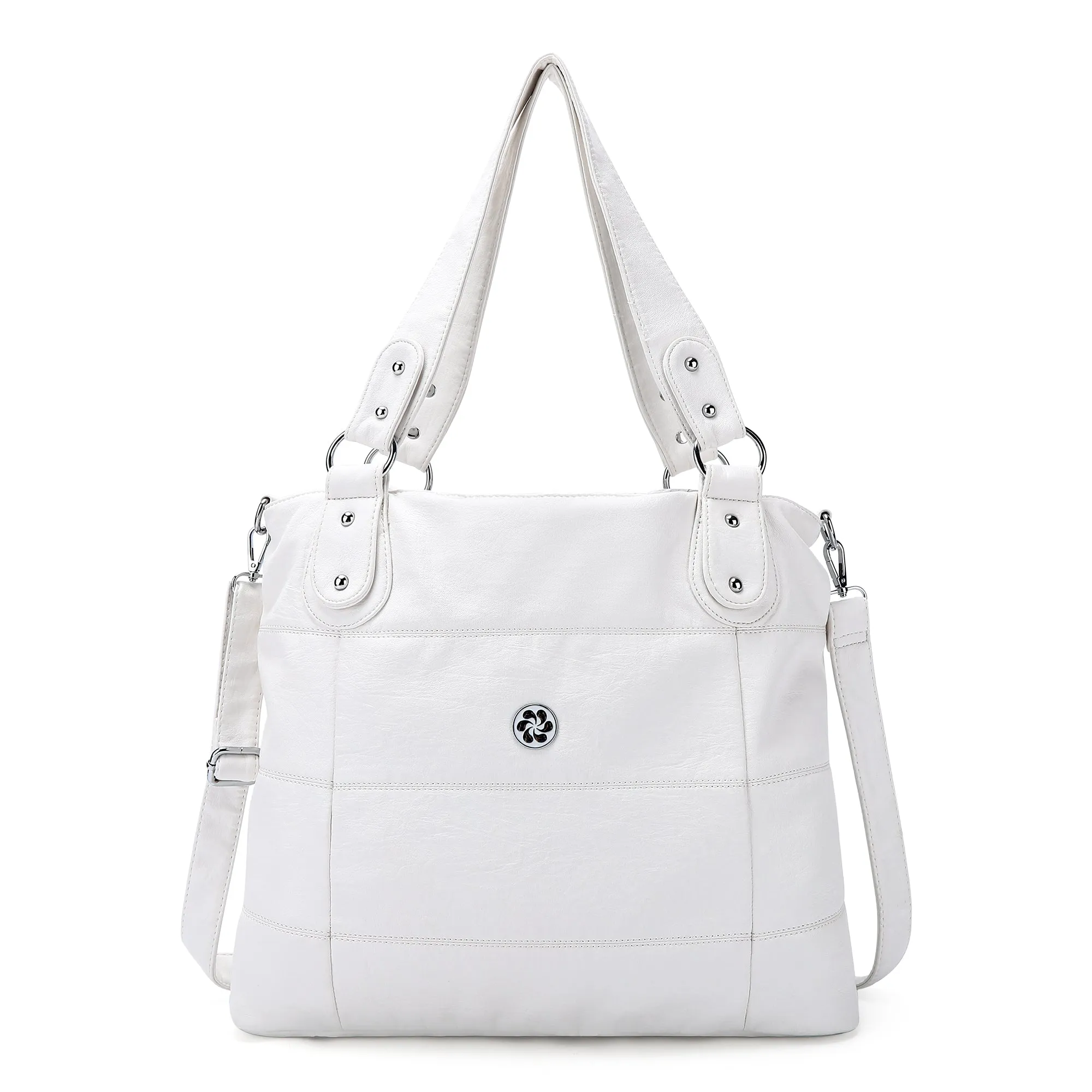 Soft Washed PU Leather Shoulder Crossbody Handbags