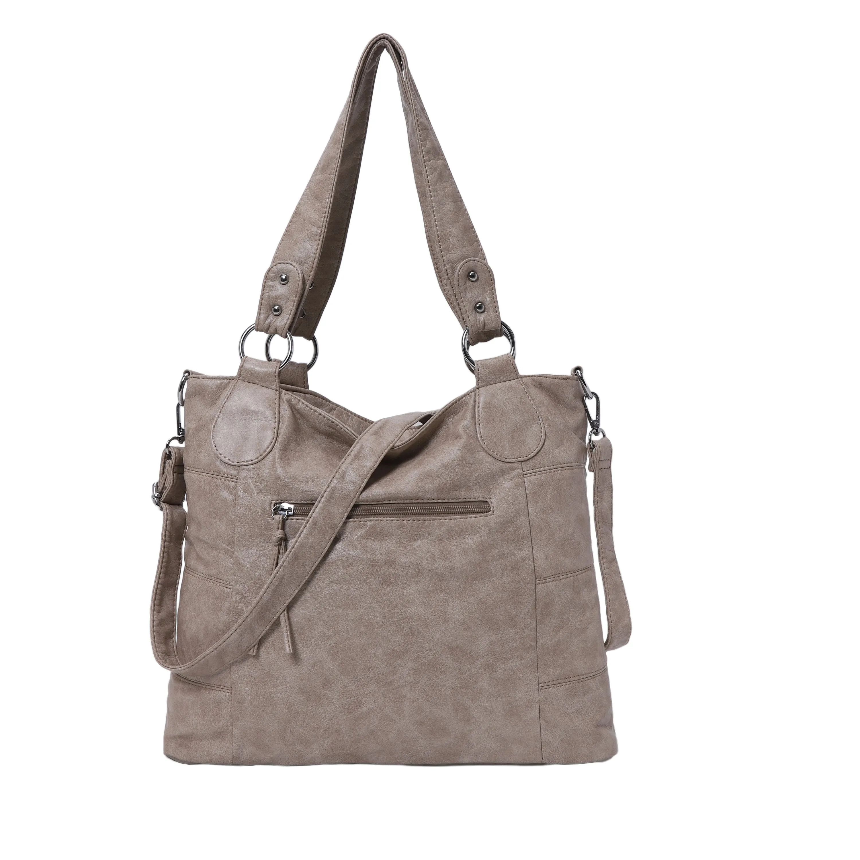 Soft Washed PU Leather Shoulder Crossbody Handbags