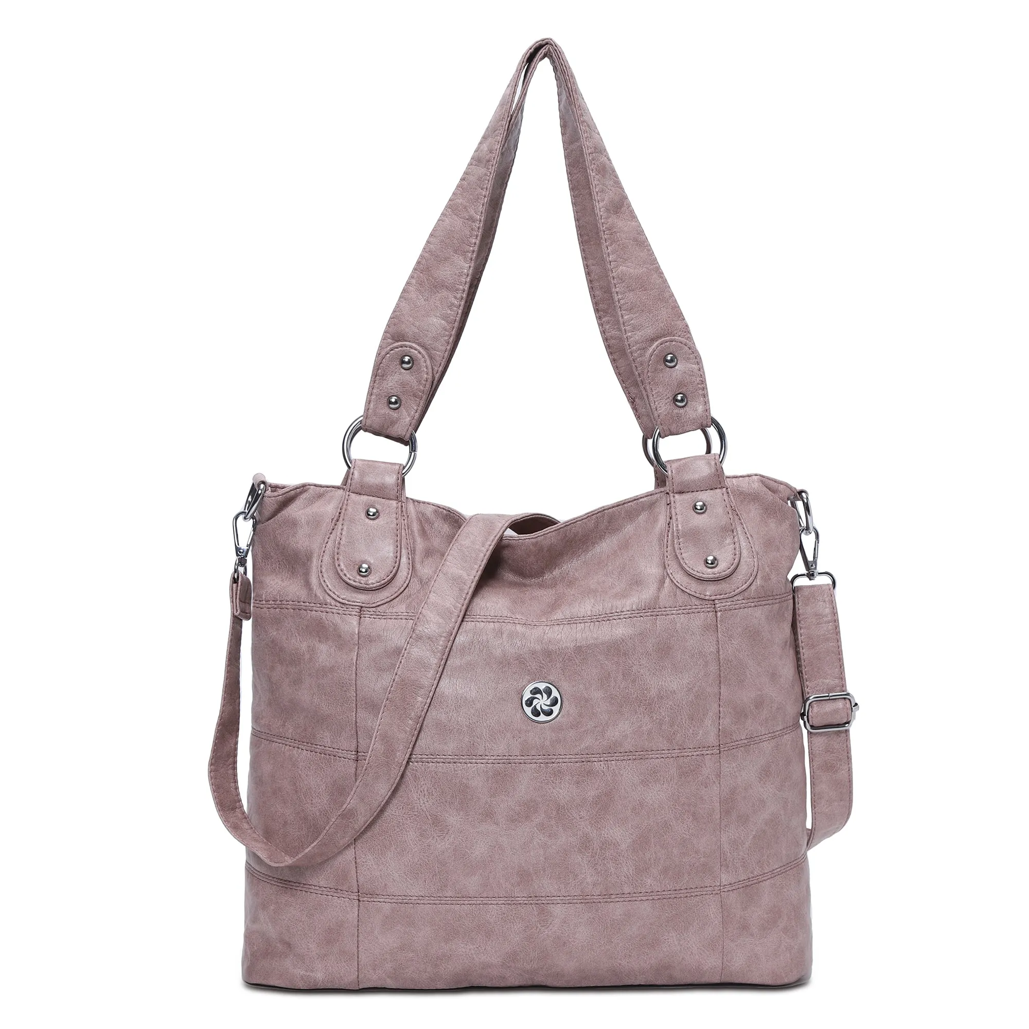 Soft Washed PU Leather Shoulder Crossbody Handbags