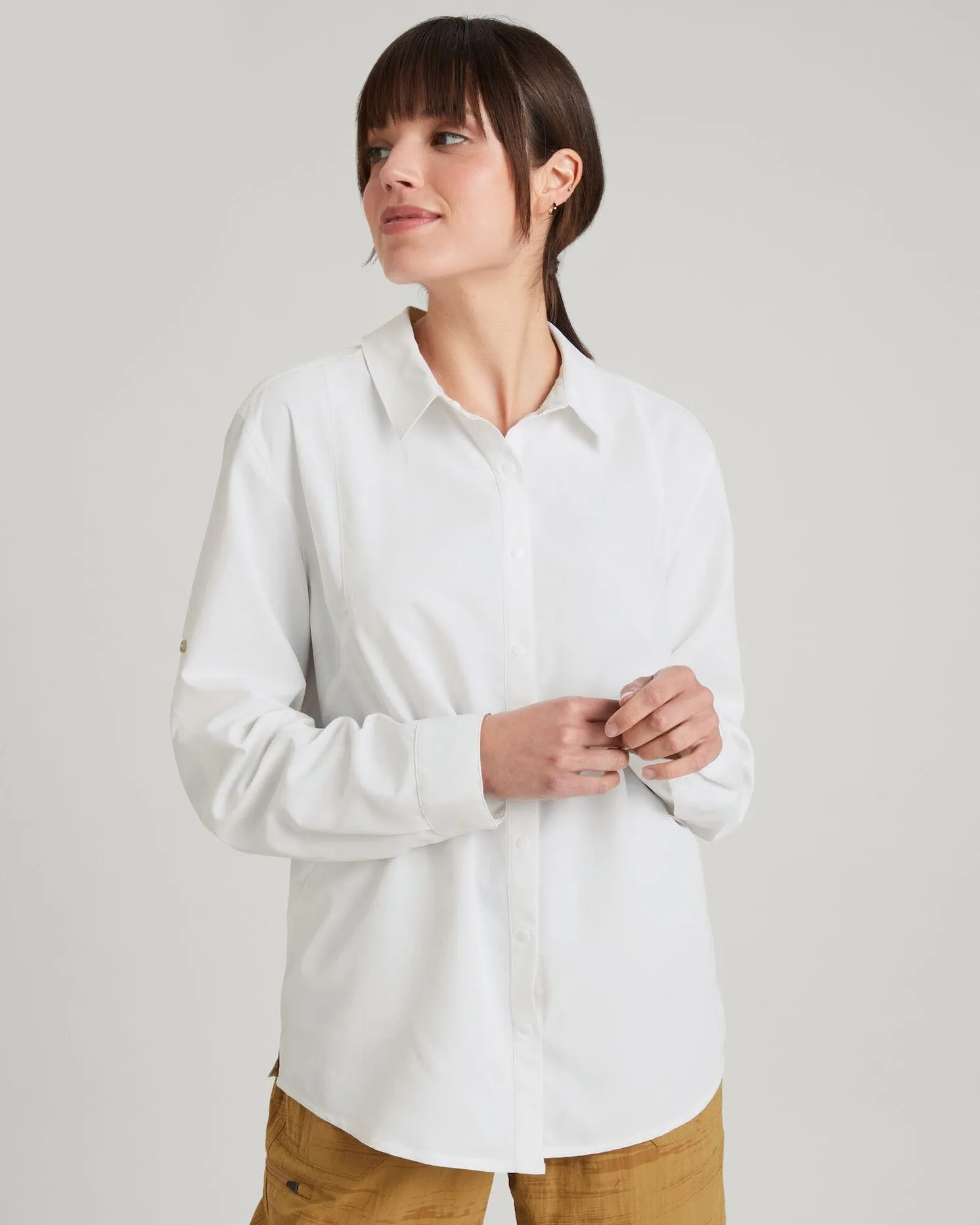 SUN-Scout UPF Women's Long Sleeve Shirt - White