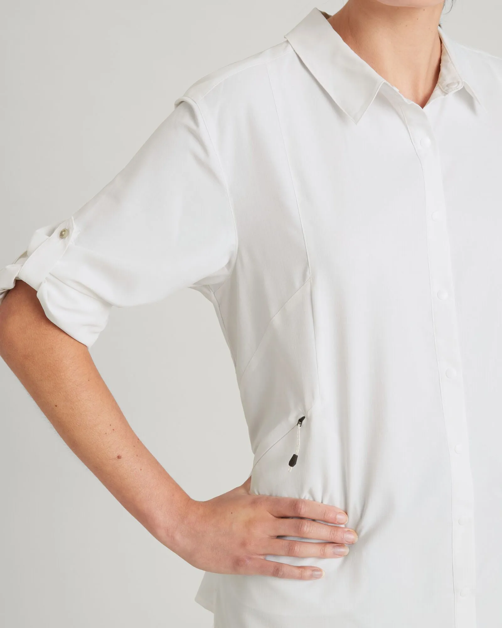 SUN-Scout UPF Women's Long Sleeve Shirt - White