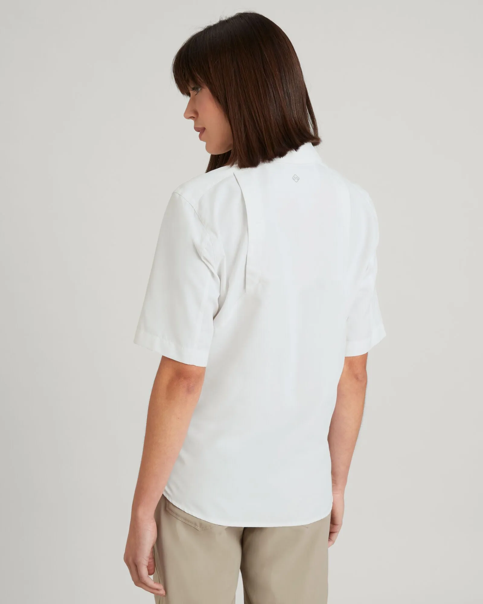 SUN-Scout UPF Women's Short Sleeve Shirt - White