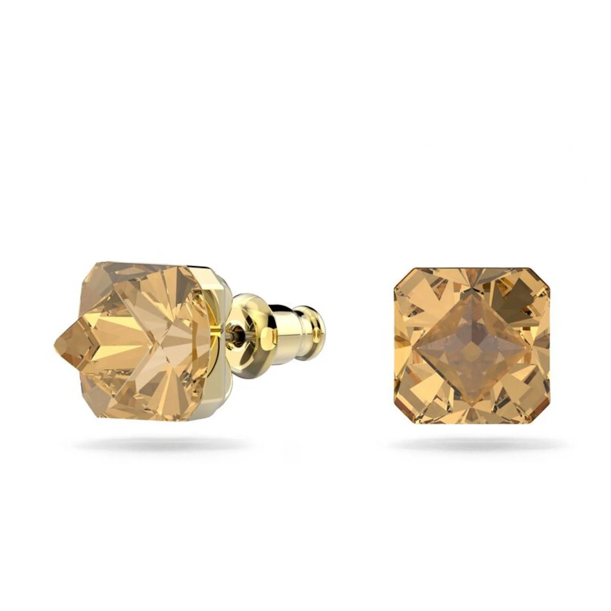 Swarovski Women's Earrings - Chroma Gold Plated with Pyramid Cut Crystal | 5613680