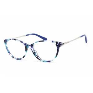 Swarovski Women's Eyeglasses - Cat Eye Colored Havana Plastic Frame | SK5349/V 055
