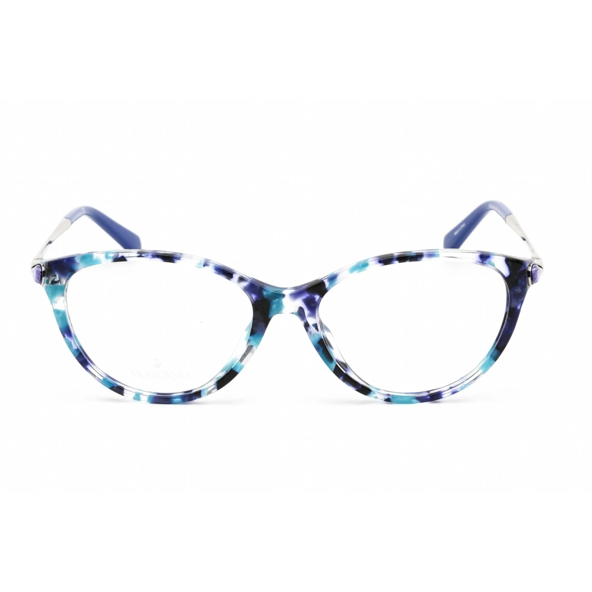 Swarovski Women's Eyeglasses - Cat Eye Colored Havana Plastic Frame | SK5349/V 055