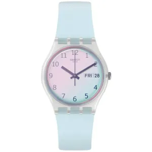 Swatch Women's Watch - Transformation Ultraciel White Dial Silicone Strap | GE713