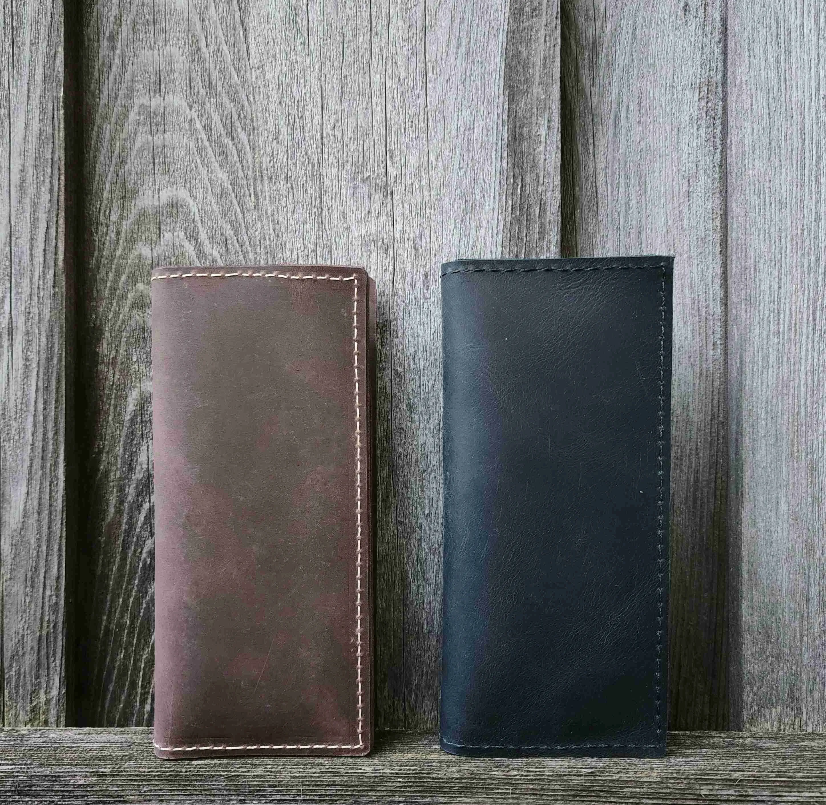 The Long Wallet - Brown 100% Full-Grain Leather Long Wallet