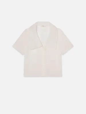 The Scallop Sailor Blouse -- White