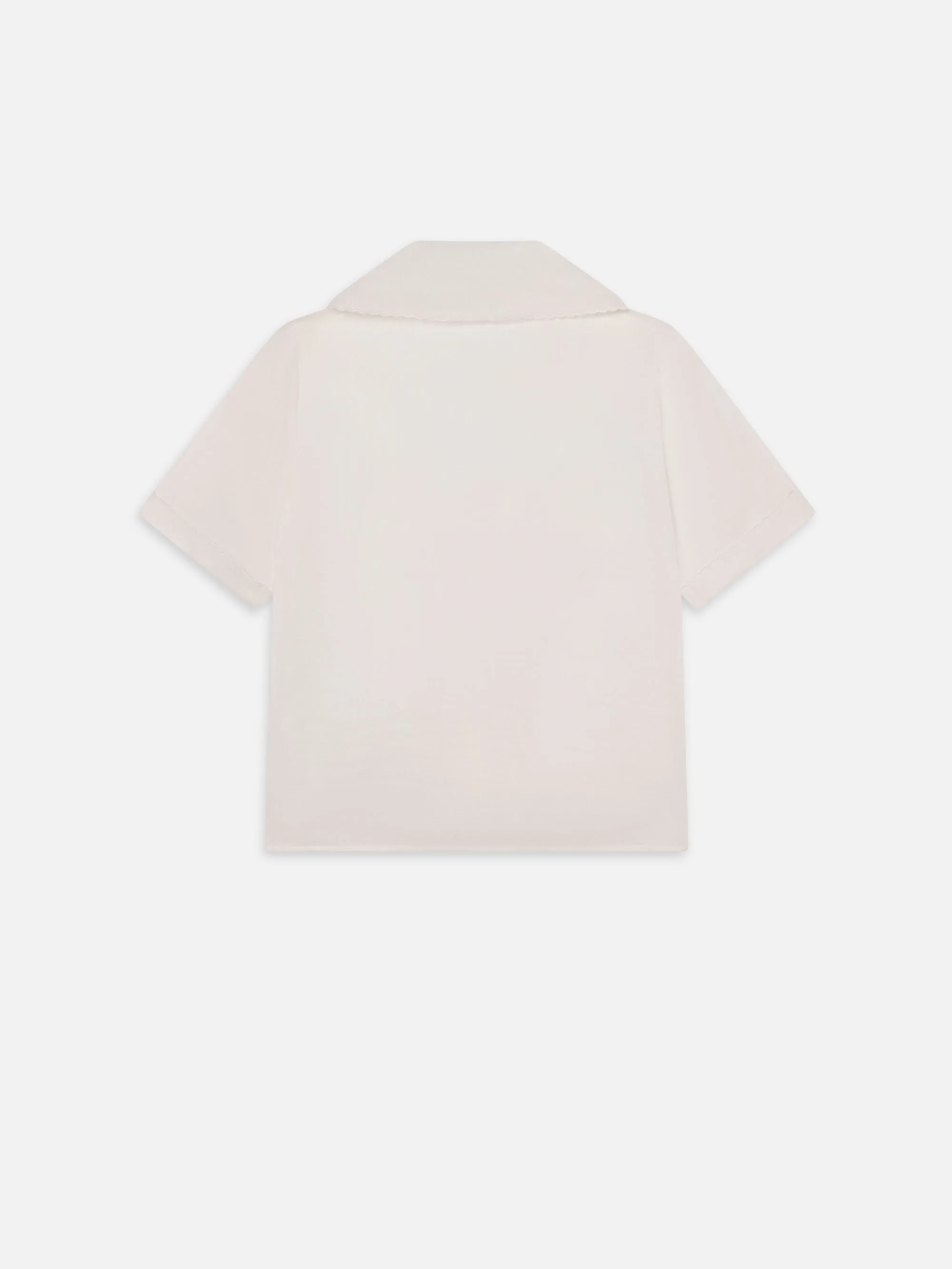 The Scallop Sailor Blouse -- White