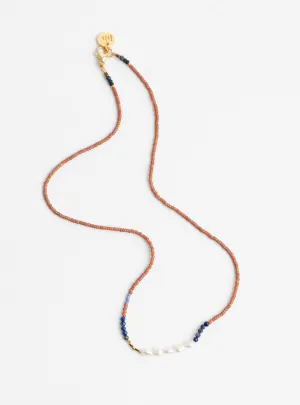 Tiny Fresh Water Seed Beads Necklace Multi