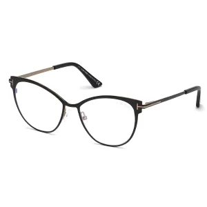Tom Ford Women's Eyeglasses - Black Plastic Cat Eye Full Rim Frame | FT5530-B 001