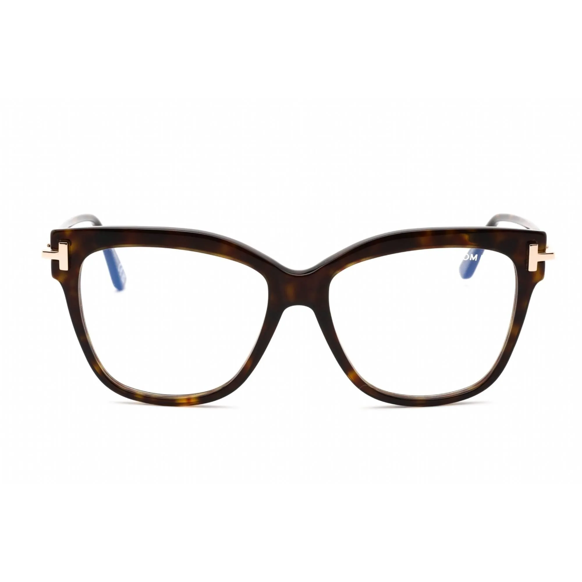 Tom Ford Women's Eyeglasses - Cat Eye Shape Dark Havana Plastic Frame | FT5704-B 052