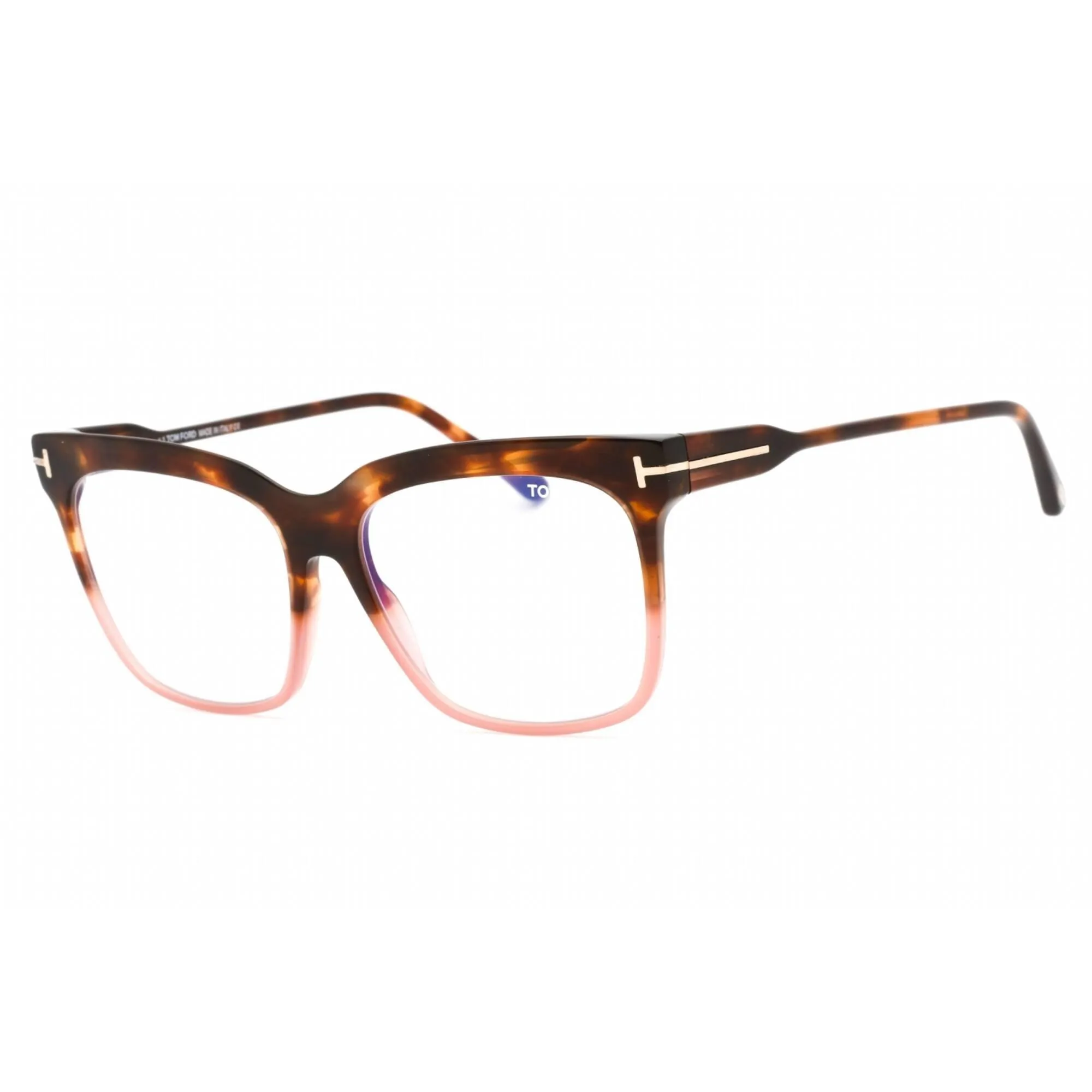 Tom Ford Women's Eyeglasses - Coloured Havana Full Rim Rectangular | FT5768-B 055