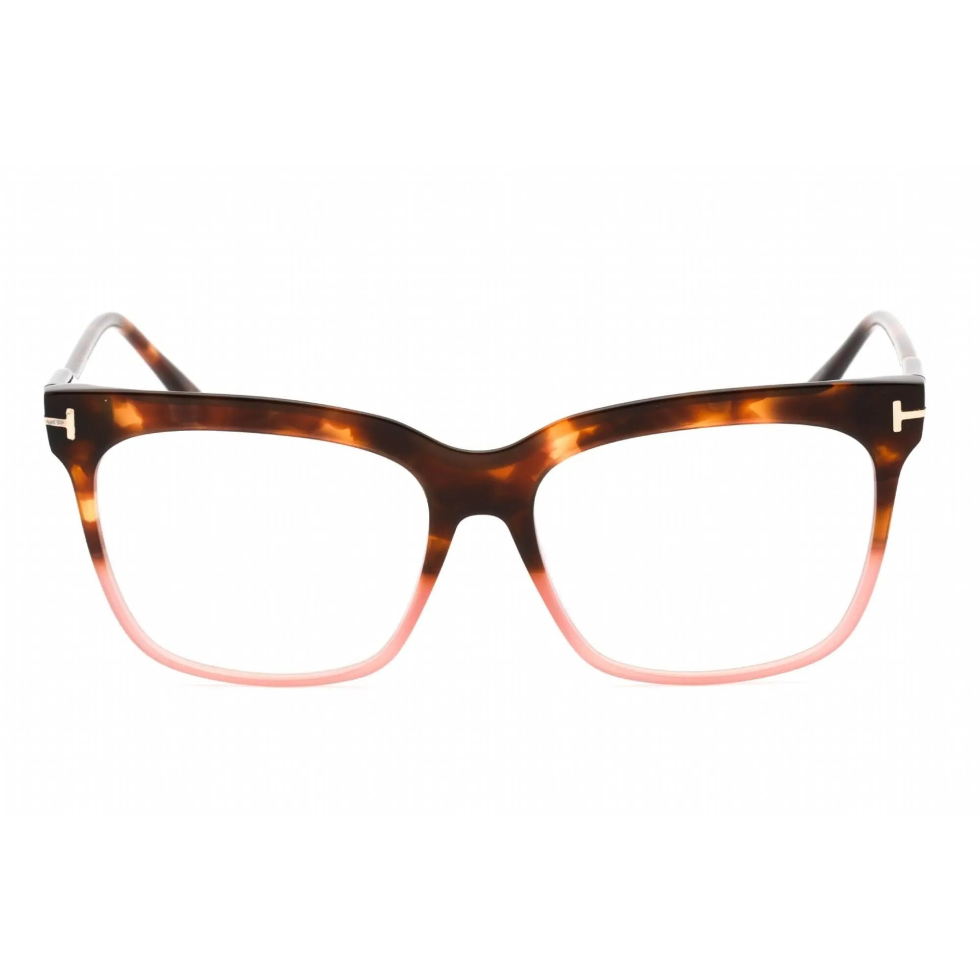 Tom Ford Women's Eyeglasses - Coloured Havana Full Rim Rectangular | FT5768-B 055
