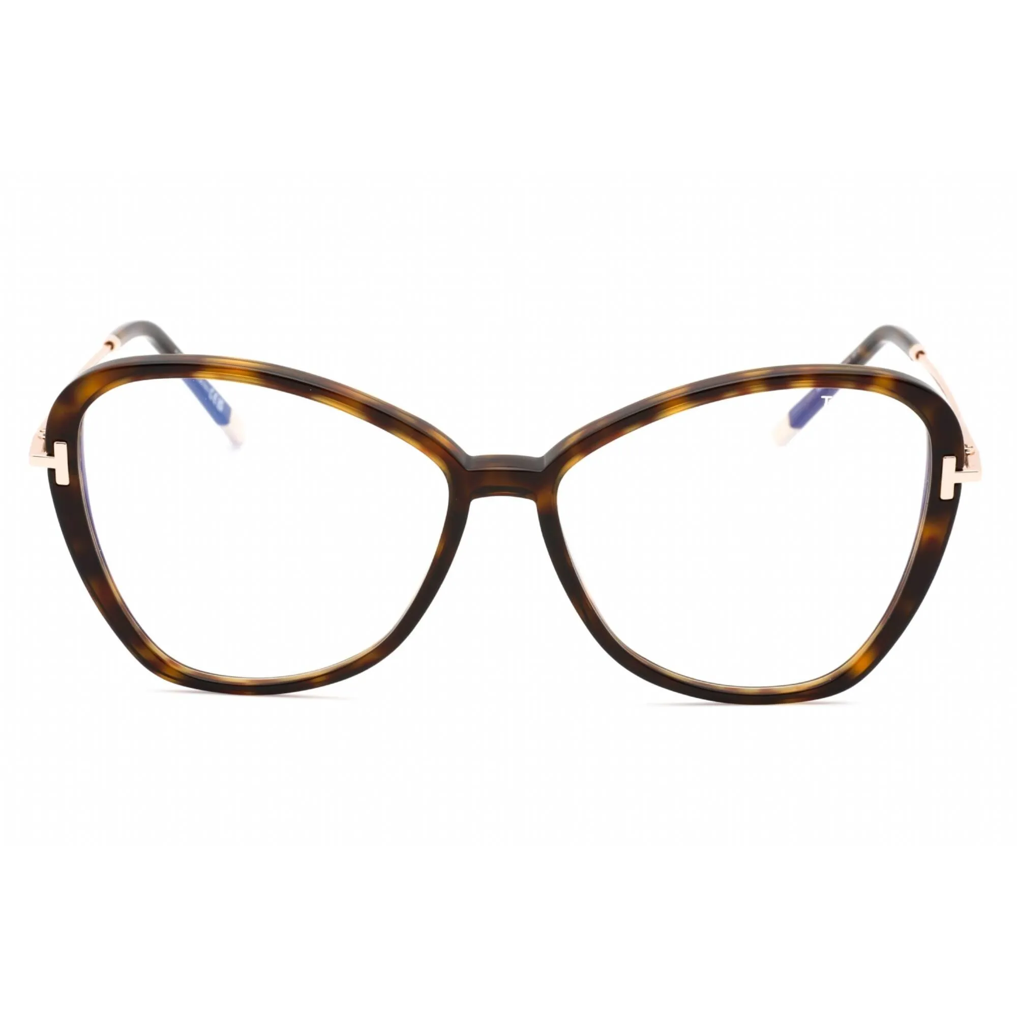 Tom Ford Women's Eyeglasses - Dark Havana Butterfly Full Rim Frame | FT5769-B 052