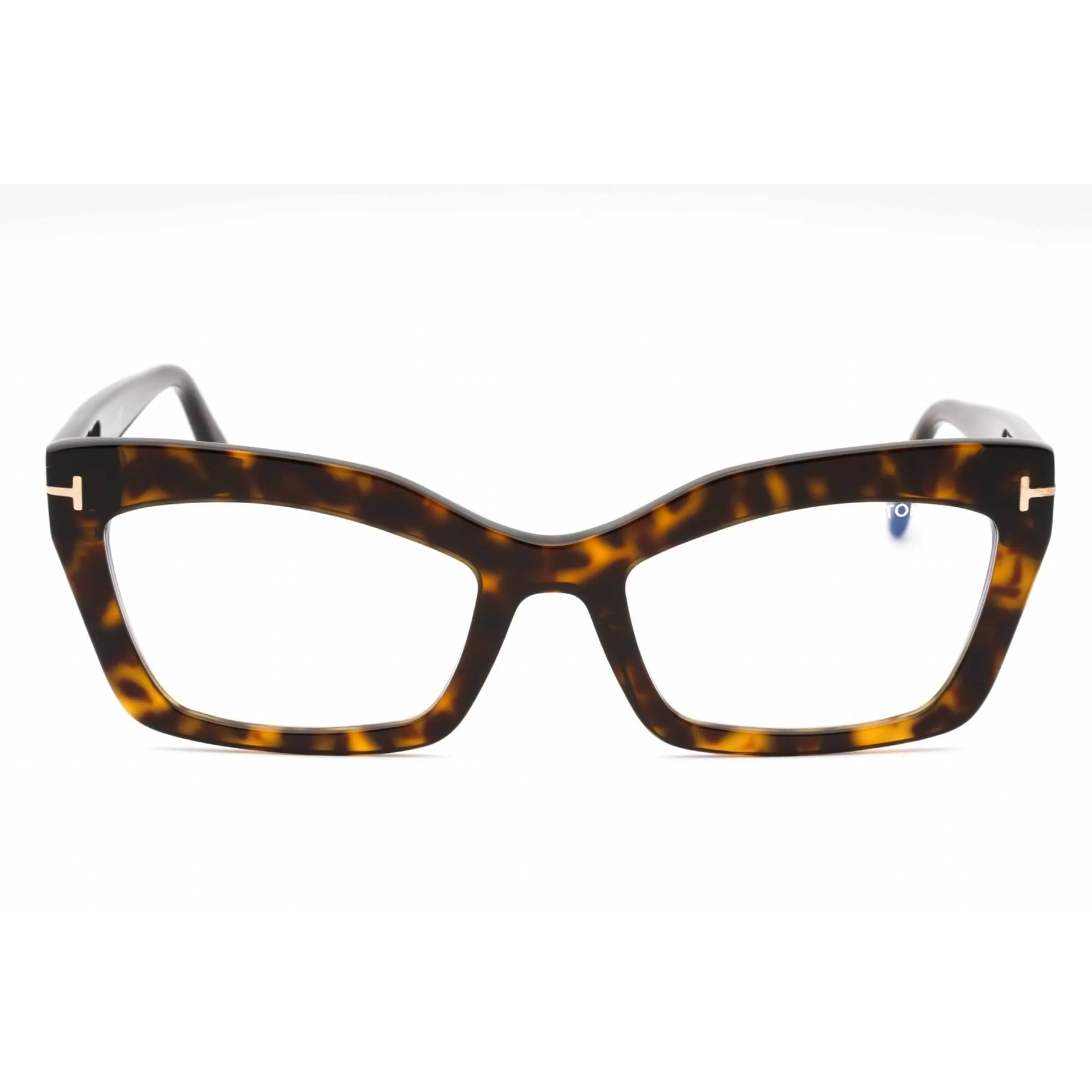 Tom Ford Women's Eyeglasses - Dark Havana Cat Eye Full Rim Frame | FT5766-B 052