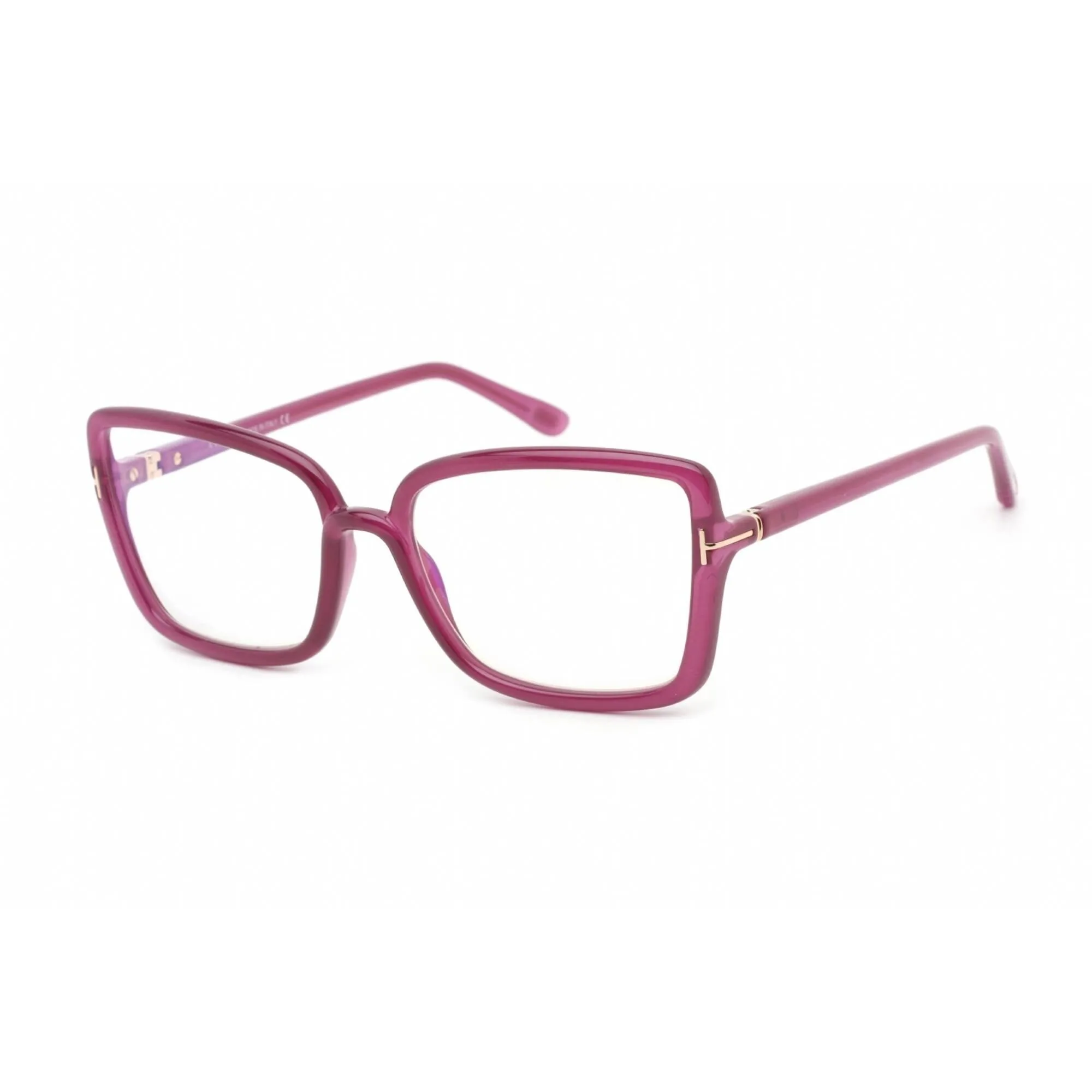 Tom Ford Women's Eyeglasses - Full Rim Butterfly Violet Plastic Frame | FT5813-B 083