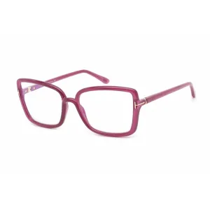 Tom Ford Women's Eyeglasses - Full Rim Butterfly Violet Plastic Frame | FT5813-B 083