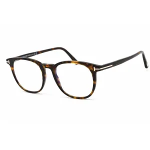 Tom Ford Women's Eyeglasses - Full Rim Dark Havana Plastic Round Frame | FT5754-B 052